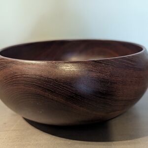 RARE KAY BOJESEN DANISH TEAK SALAD BOWL SET – MID CENTURY MODERN 6-PC